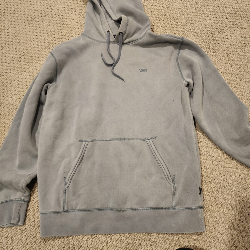 Vans Classic Gray Blue Hoodie for Men